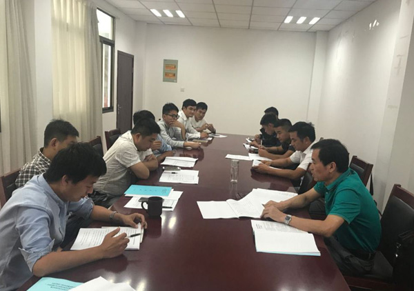 公司桩基室开展合肥市桩基检测行业自律指导委员会自律政策宣贯会议